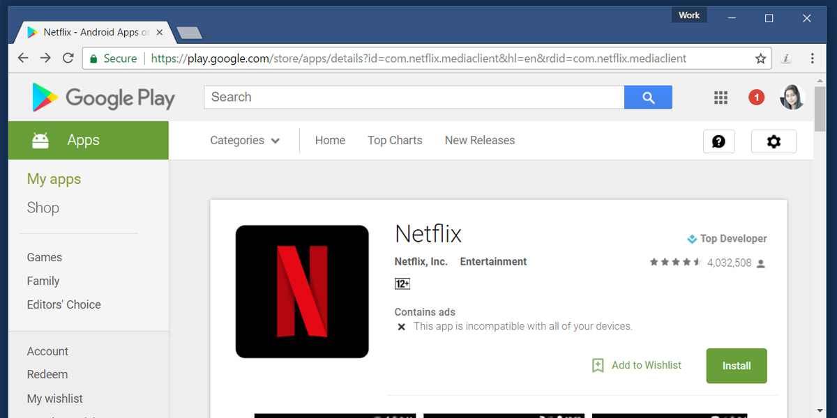 Netflix na App Store