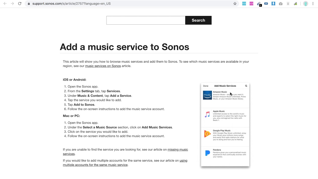 How To Add Amazon Music To Sonos
