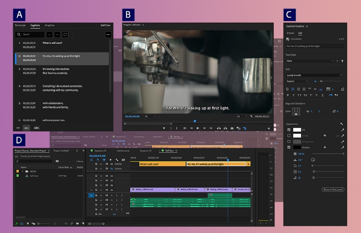 How To Add Auto Generated Subtitles In Premiere Pro