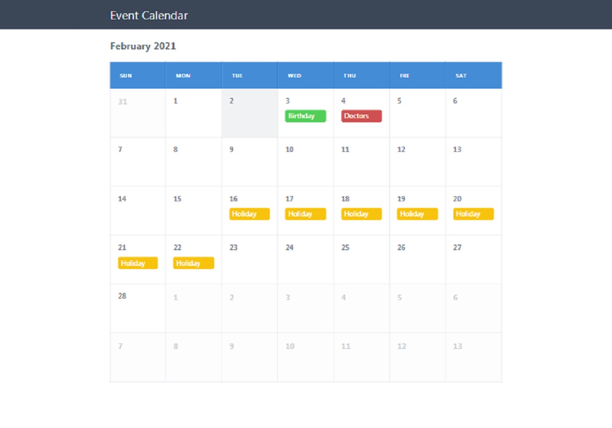 how-to-add-calendar-in-php-code