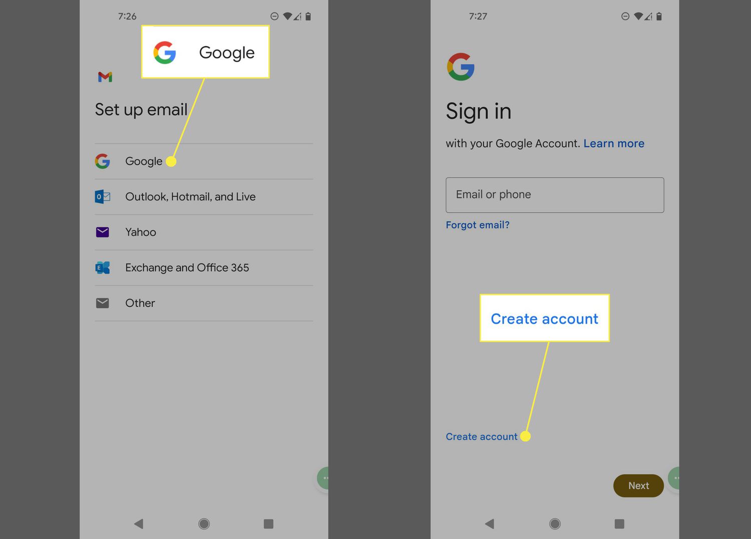 How To Add Email To Android