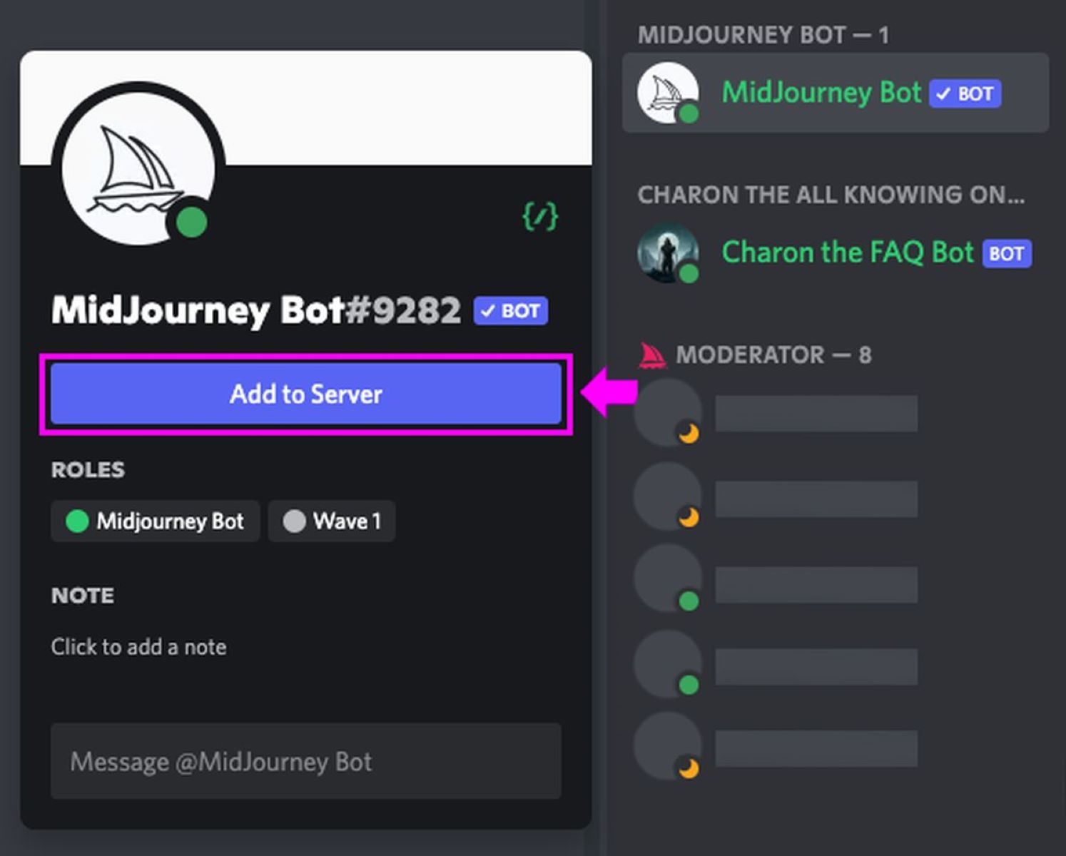 how-to-add-midjourney-to-discord