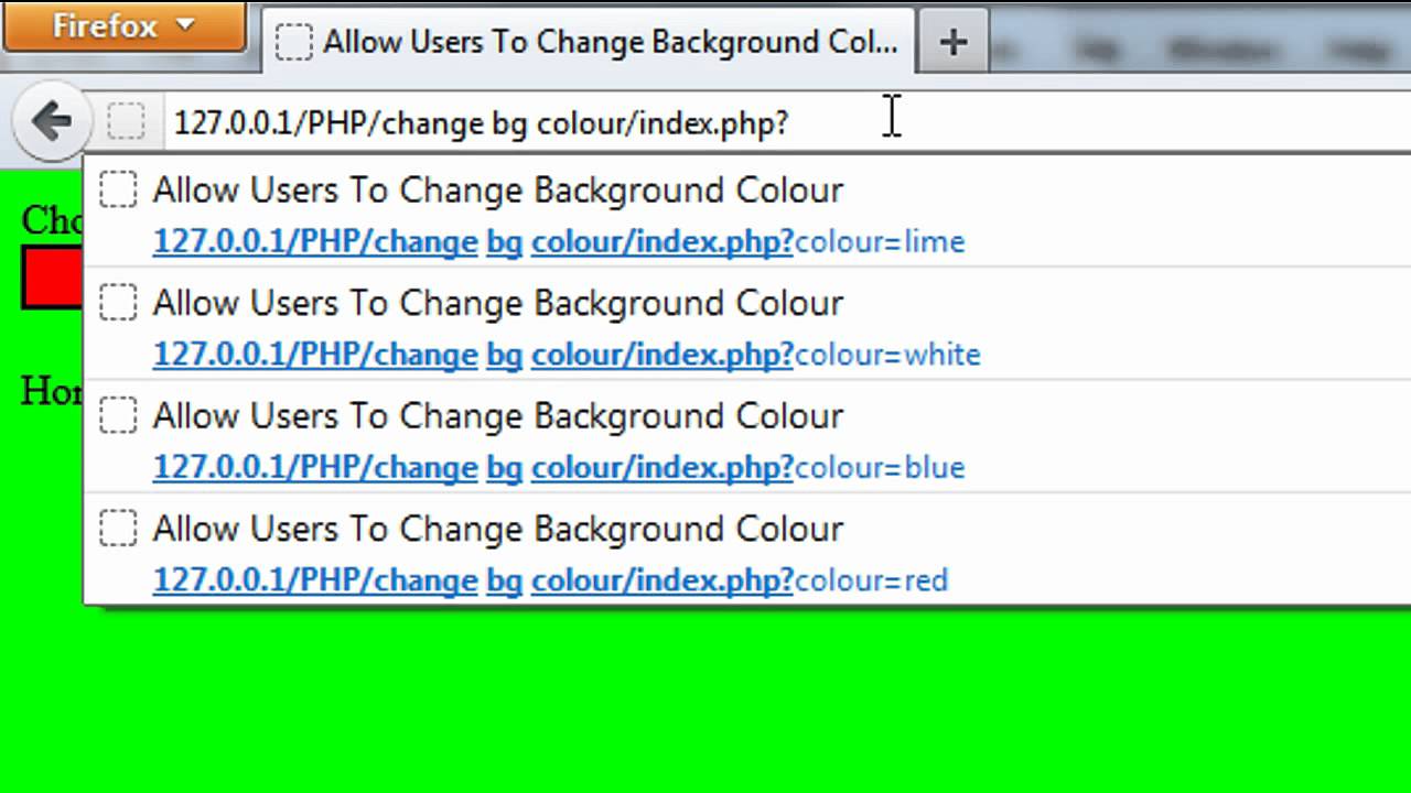 how-to-change-background-color-in-php-page