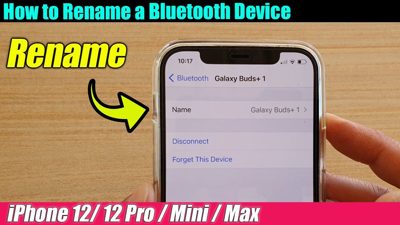 How To Change Name On Iphone Bluetooth