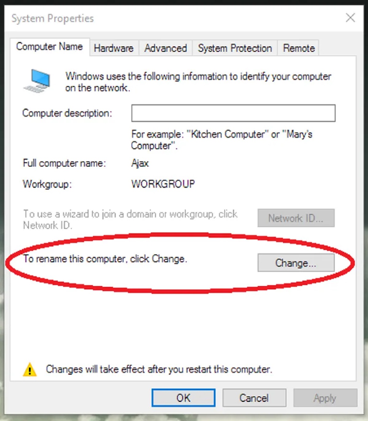 How To Change PC Name