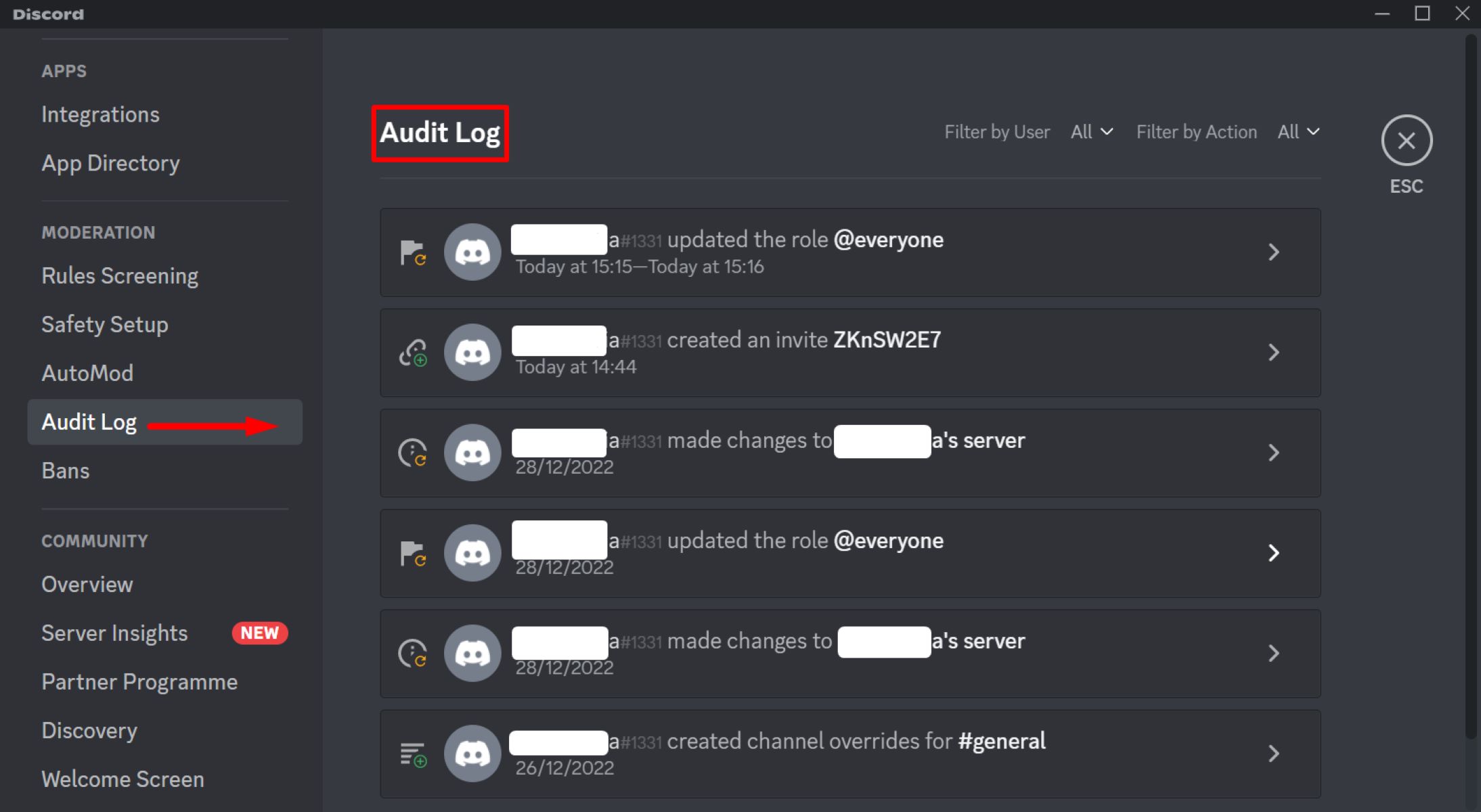 How To Check Discord Logs