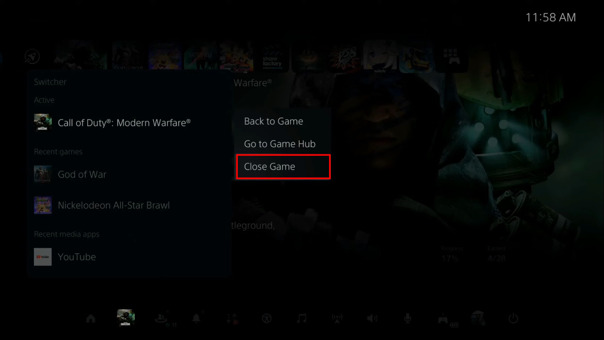 how-to-close-game-on-ps5