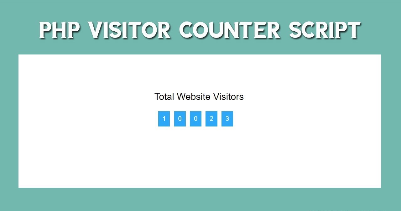 how-to-count-website-visitors-php