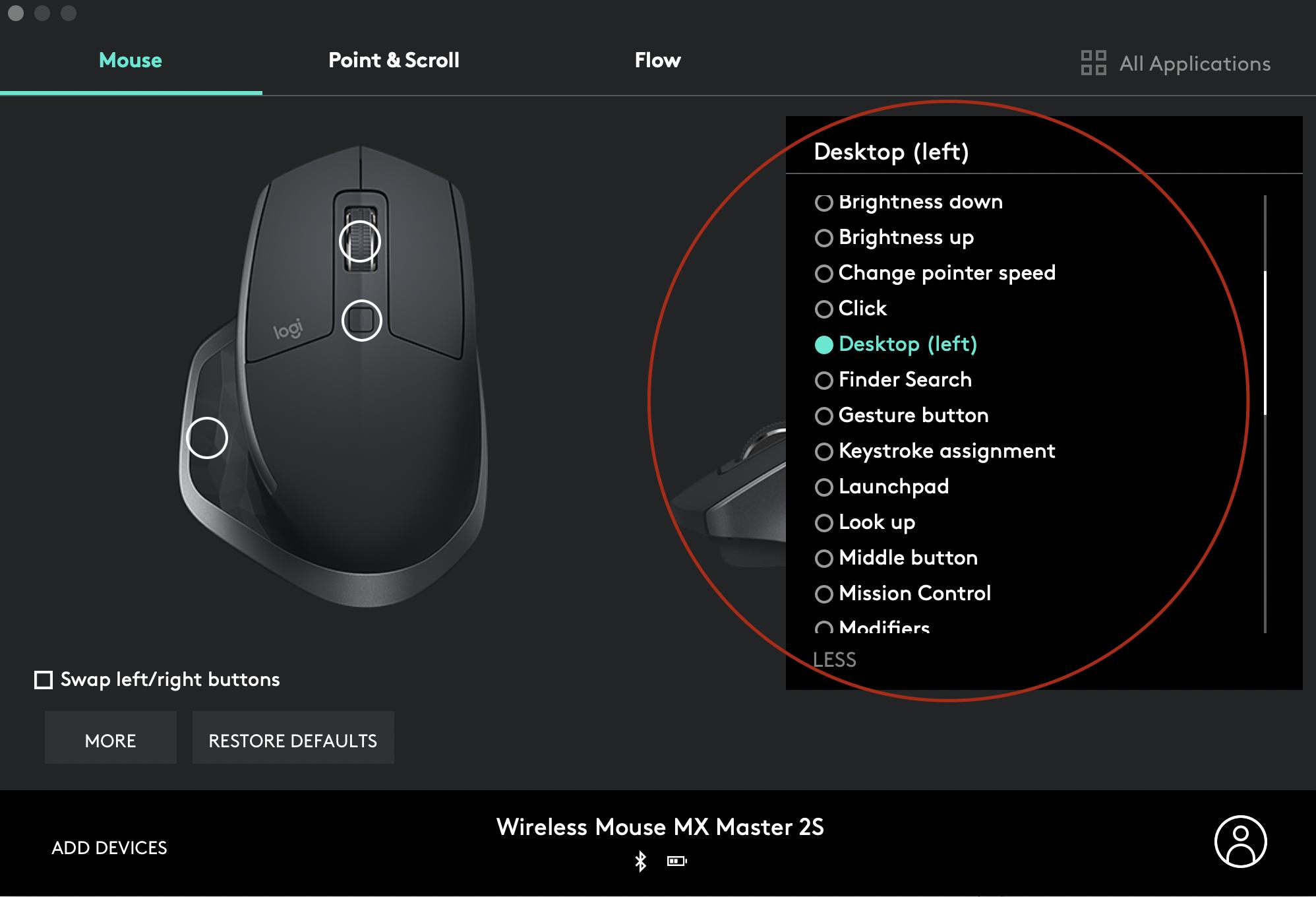 logitech mouse customize