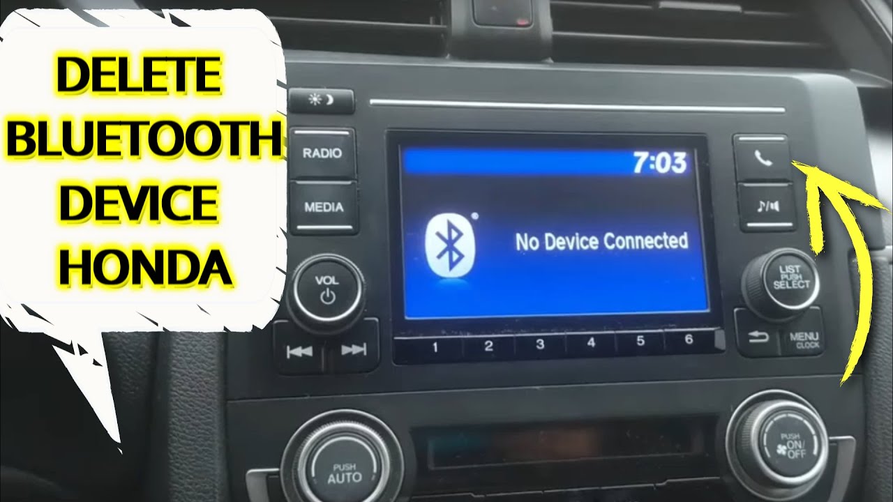 How To Delete Bluetooth Device From Honda Civic