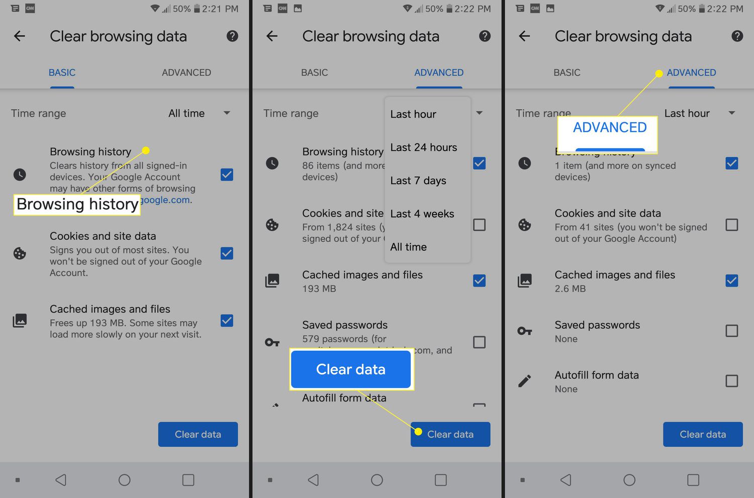 How To Delete Browsing History On Android