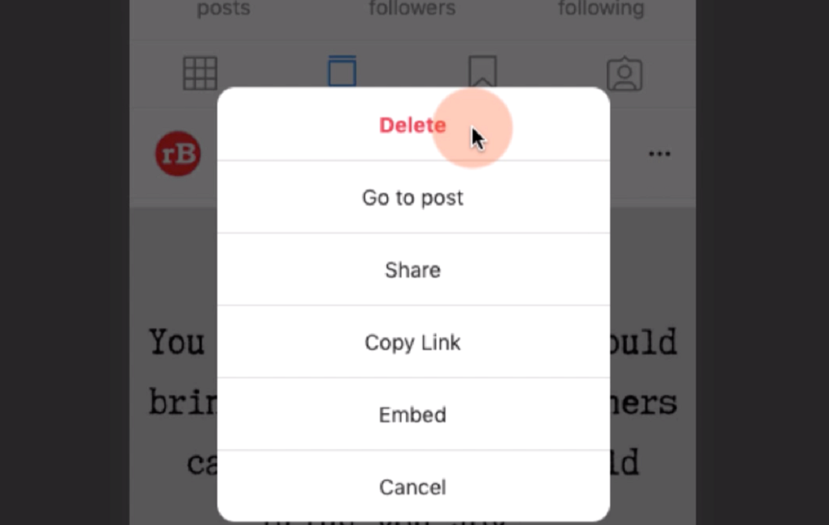How To Delete Post On Instagram