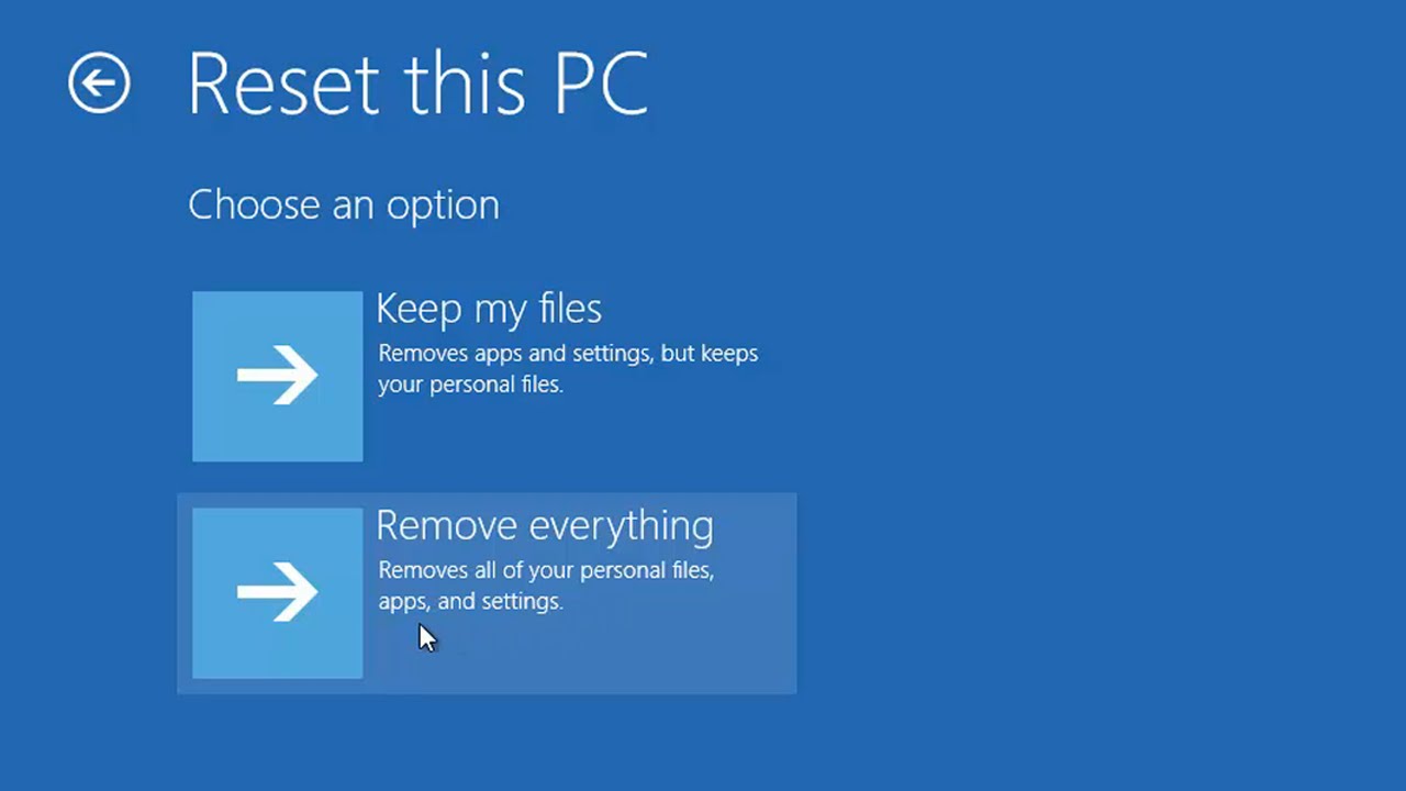 How To Factory Reset My PC