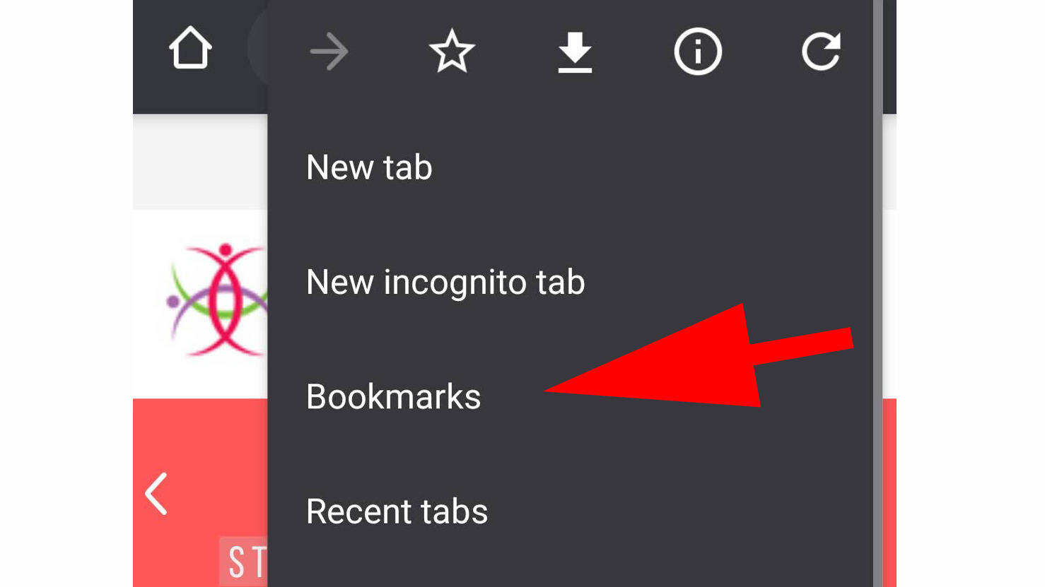how-to-find-bookmarks-on-android
