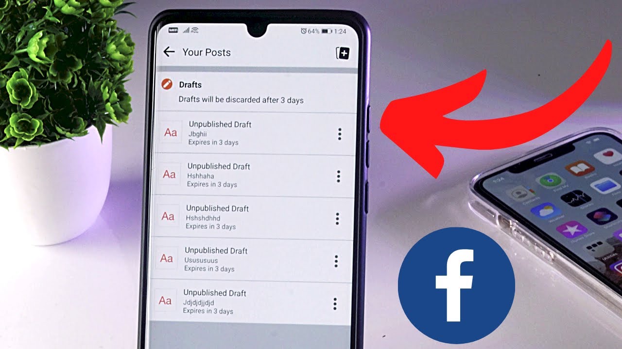 How To Find Saved Drafts On Facebook App Android
