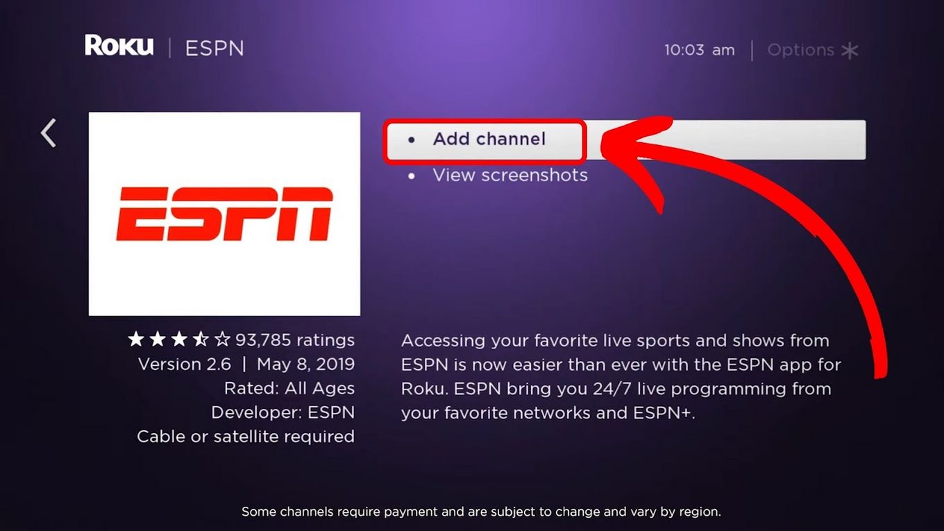 how-to-get-sec-network-on-roku