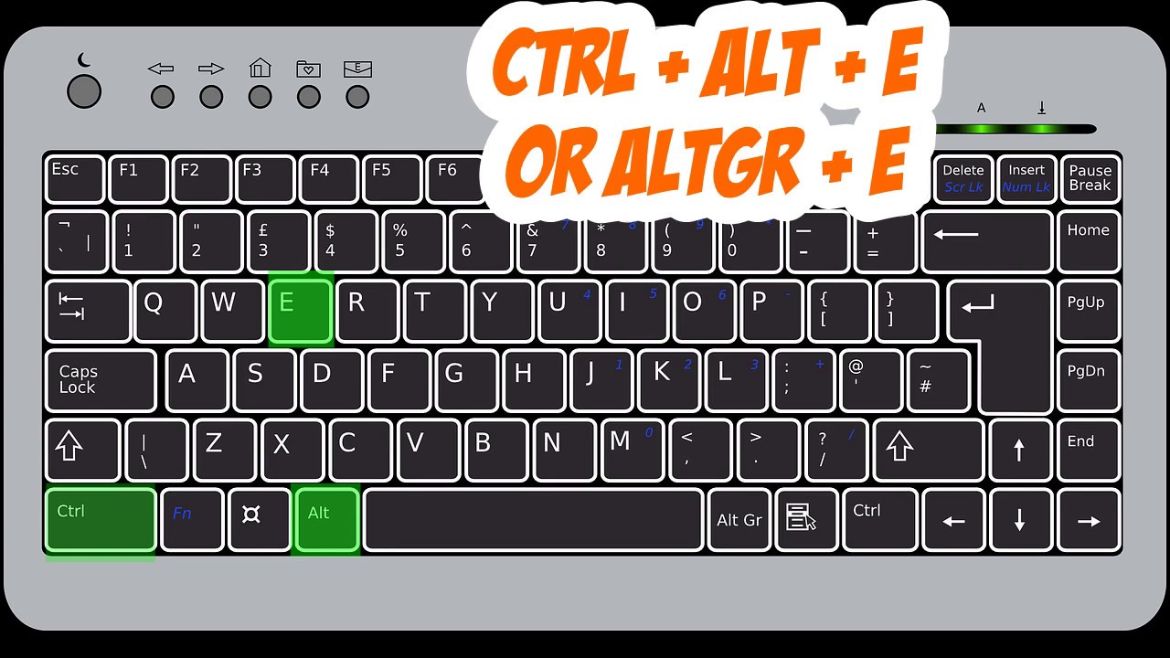 How To Make A Euro Sign On Keyboard