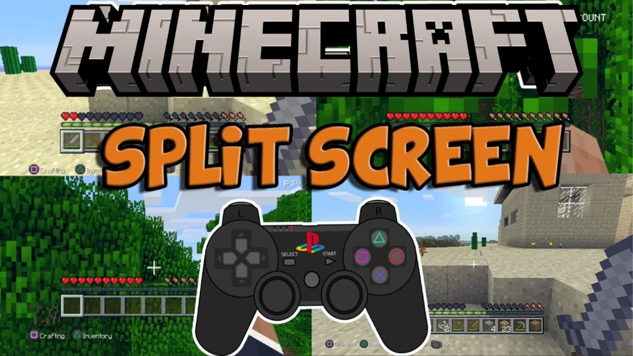 How To Play Splitscreen On Minecraft Xbox 360 Without HDMI