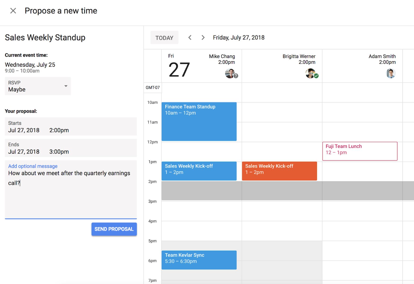 How To Propose New Time Google Calendar