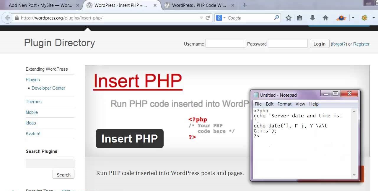 how-to-put-php-in-wordpress-page