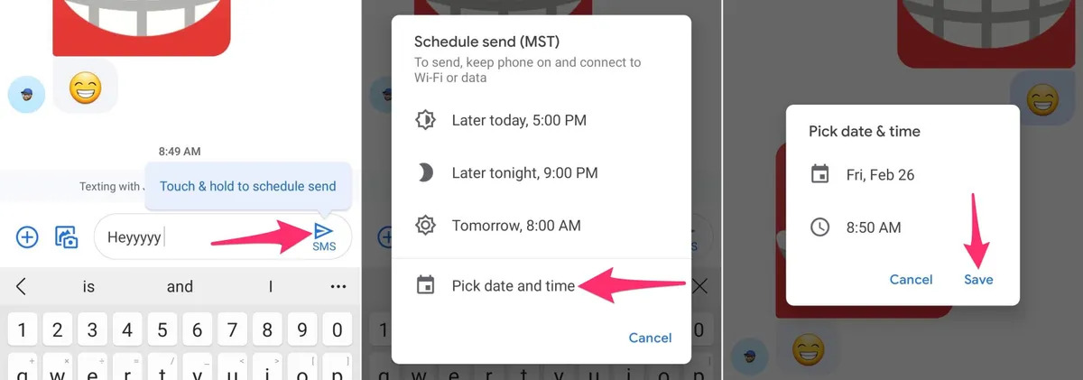 How To Schedule A Text Message On Android
