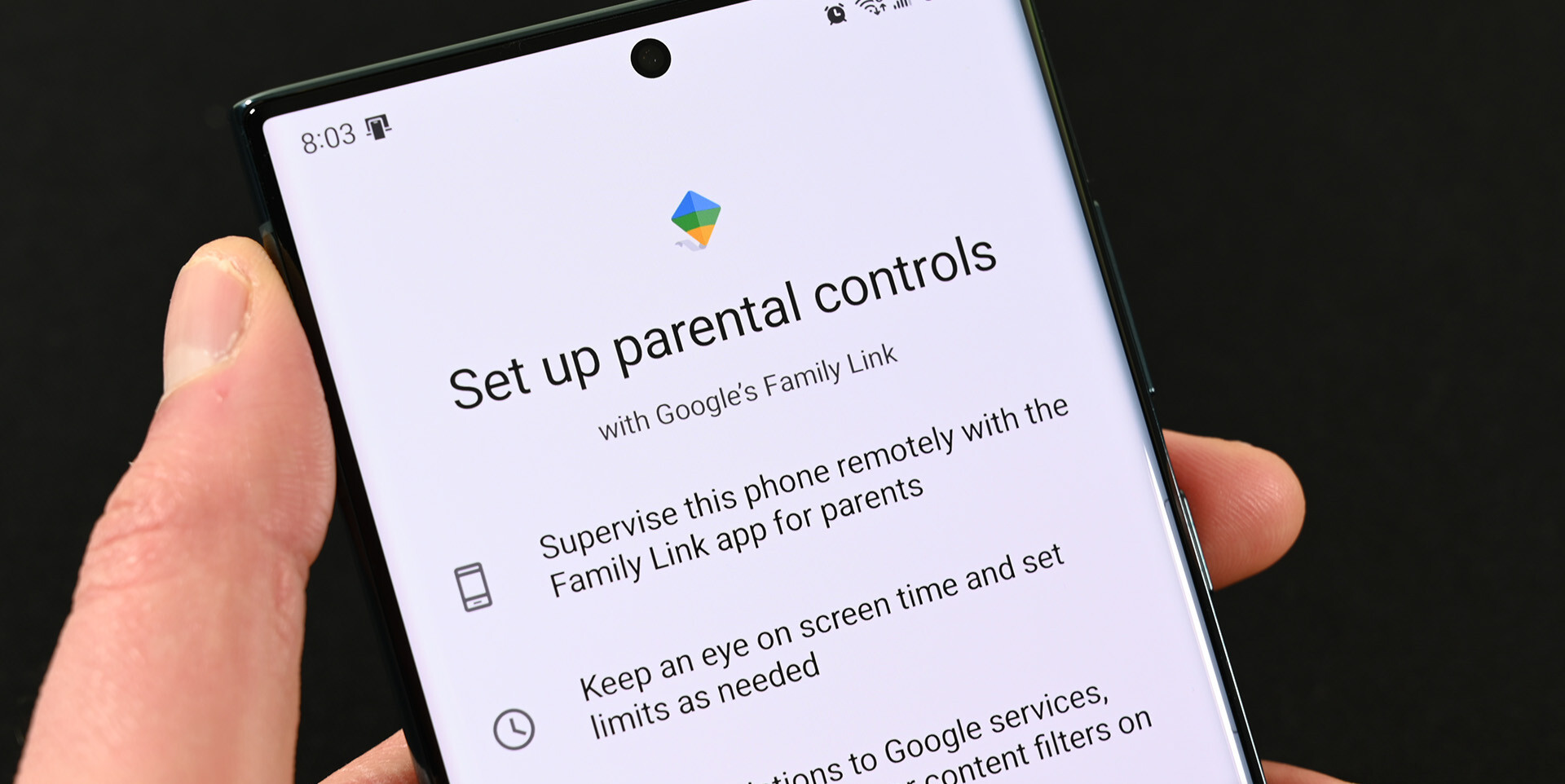 Родительский контроль google family link