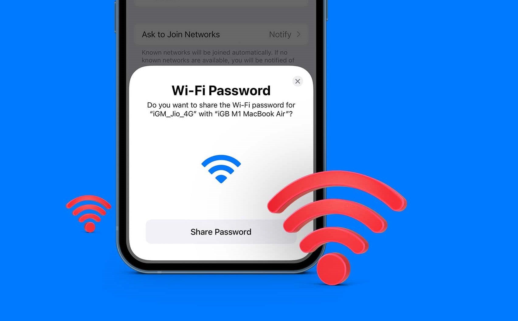 How To Share The Wifi Password