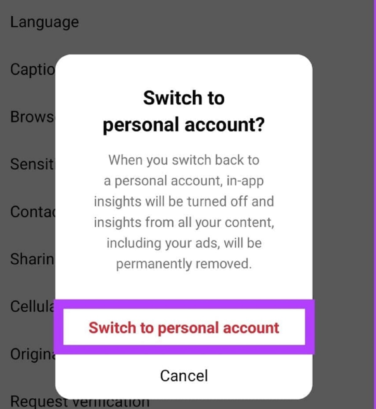 how-to-turn-off-professional-account-on-instagram