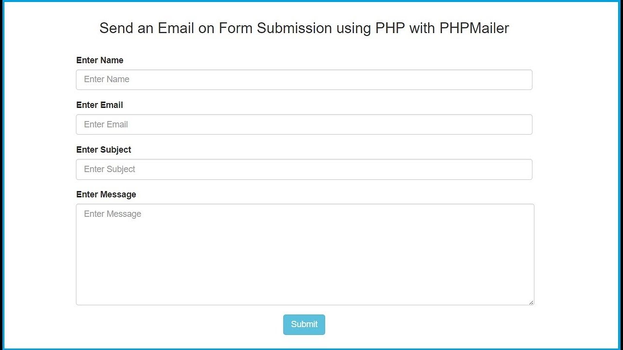How To Use PHPmailer In PHP