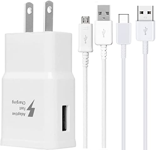 Rapid Charger Compatible Samsung Galaxy Tab A 8.0 7.0 9.7 10.1 Tablet  with 5 FT Charging Cable [UL Listed]