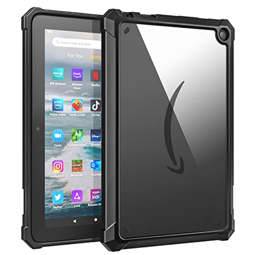 MoKo Case Fit for Amazon Kindle Fire 7 Tablet (2022) - Perfect Protection with DIY Options