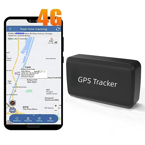 YangDiana 4G GPS Tracker - Real Time Location Monitor, Anti-Theft/Tamper Alerts, Long Standby Time