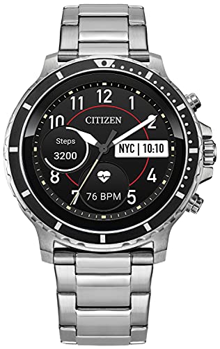 Citizen CZ Smart Stainless Steel Smartwatch with Google Wear OS