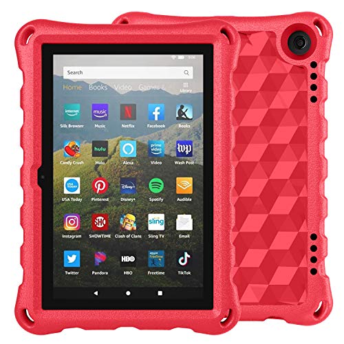 Kid-Proof Cover for Fire HD 8 &8 Plus Tablet-Red