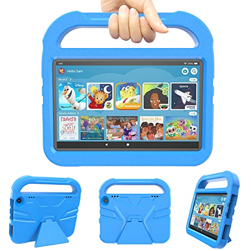 Fire HD 8 & HD 8 Plus Tablet Case for Kids - Blue