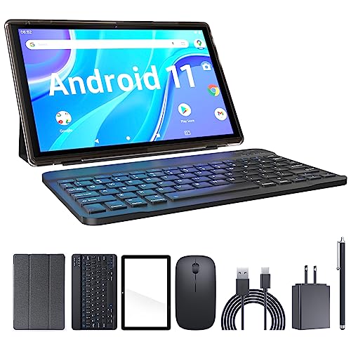 Tablet 2 in 1 Android 11 Tablets with Keyboard