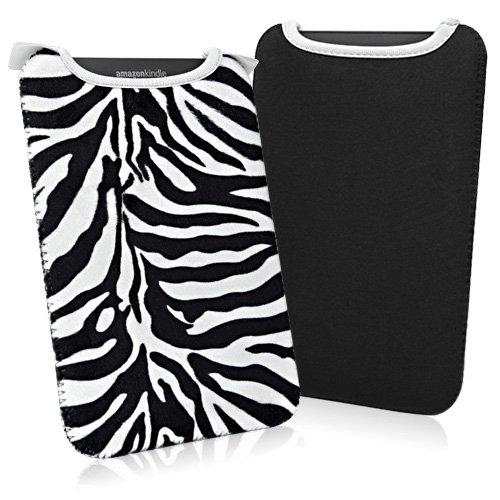 Zebra Plush SlipSuit for Kindle Touch 3G