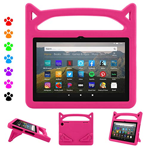 Dinines Lightweight Kids Case for Amazon Kindle Fire HD 8/8 Plus