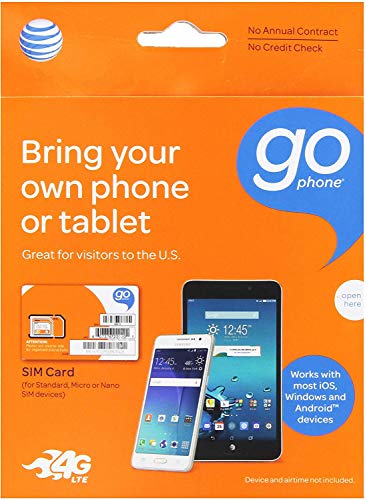 AT&T 3-in-1 SIM Card Starter Kit (No Annual Contract)