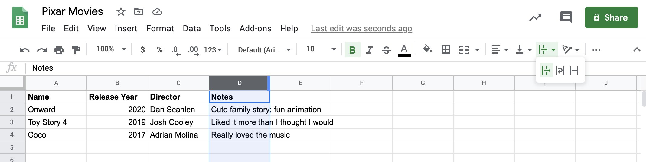 how-do-i-wrap-text-in-google-sheets