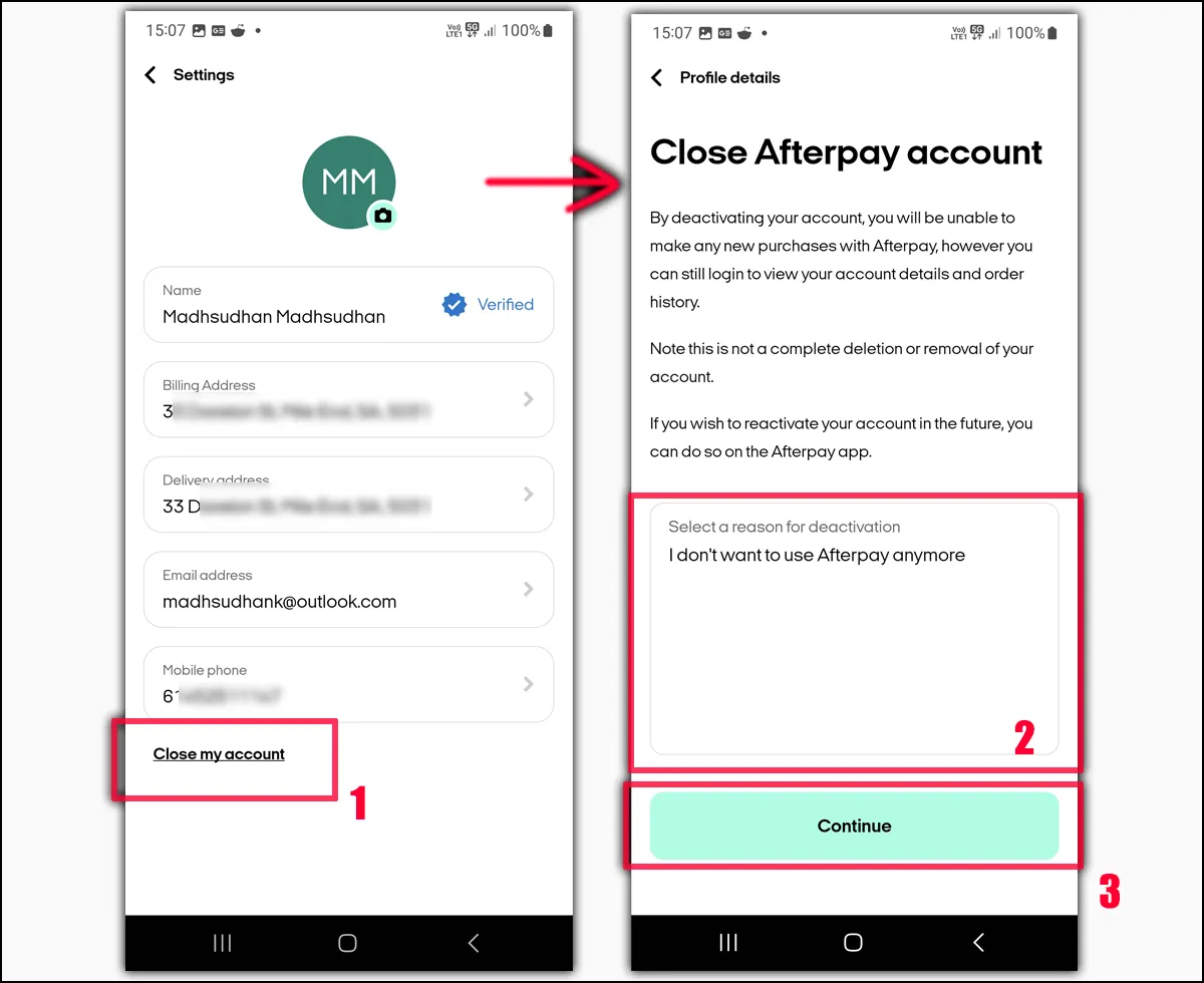 how-do-you-delete-afterpay-account
