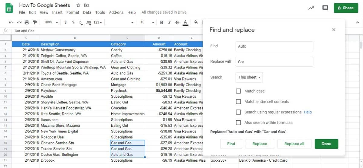 How Do You Search On Google Sheets