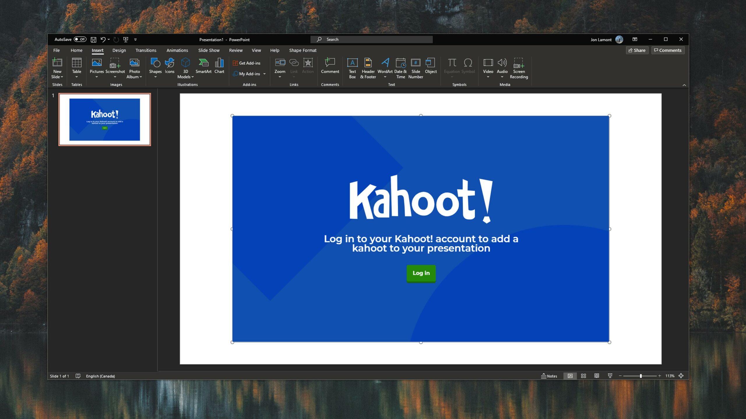 How To Add A Kahoot Link To Powerpoint