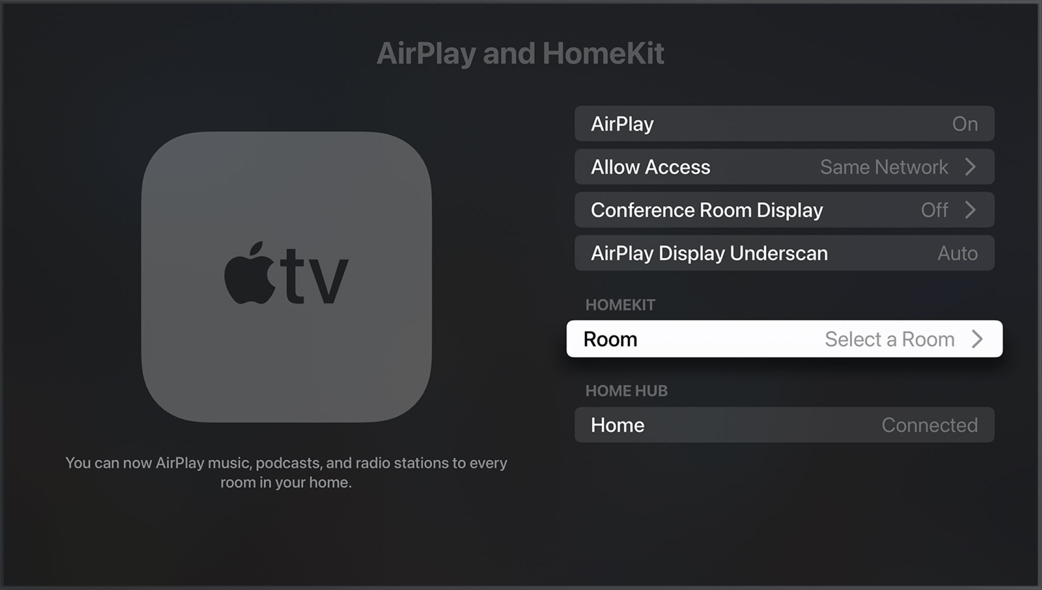 how to add home app to apple tv