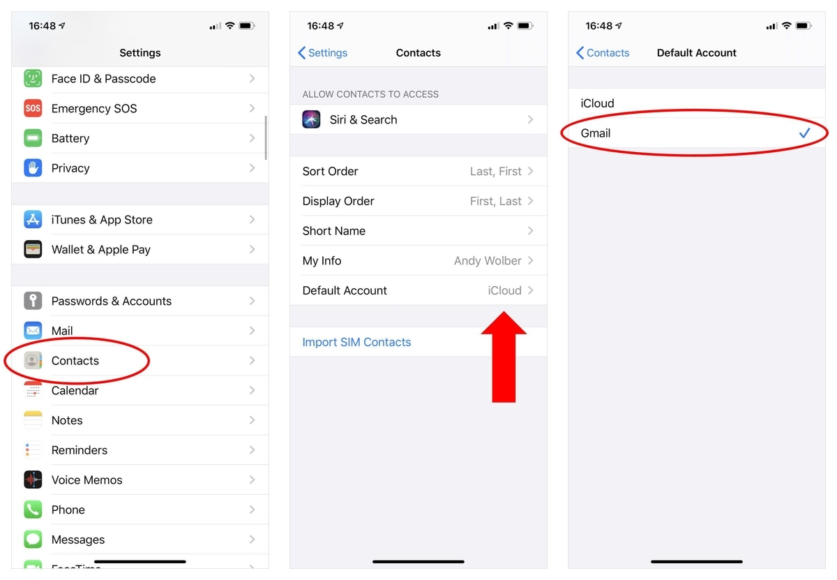 how to add google workspace email to iphone