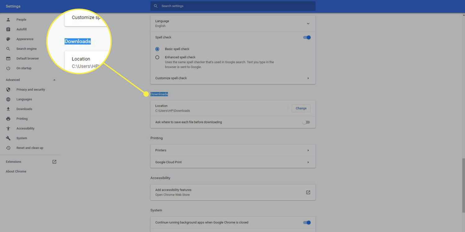 How To Change Chrome Download Location