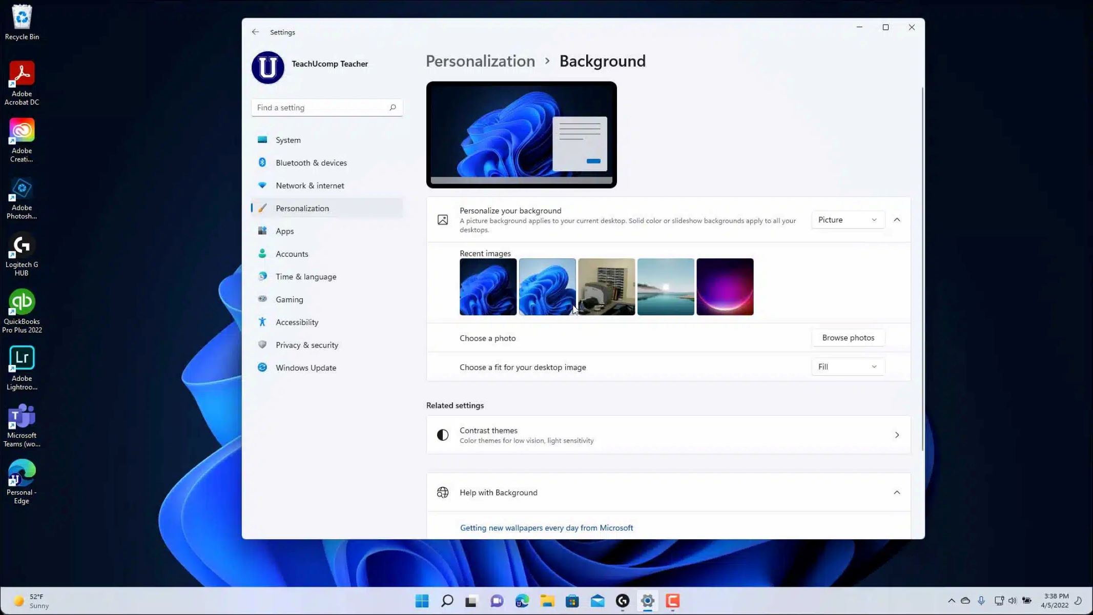 How To Change Windows Background
