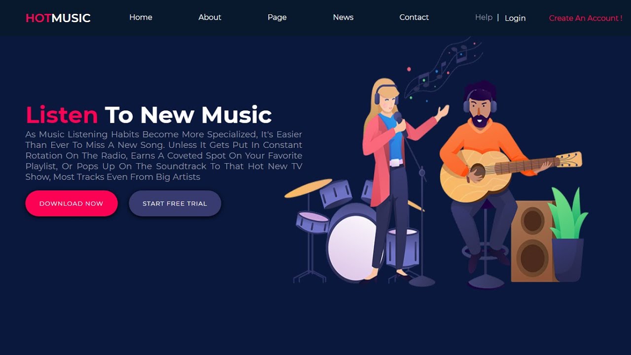 How To Create A Website For Music Download