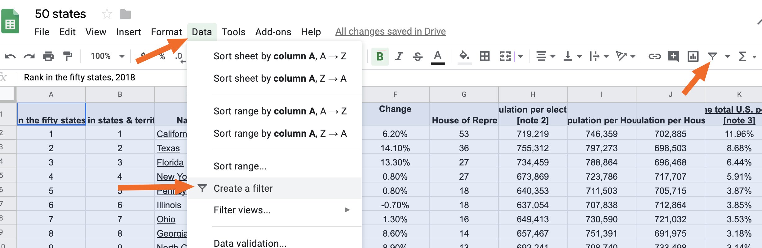 How To Create Filters In Google Sheets