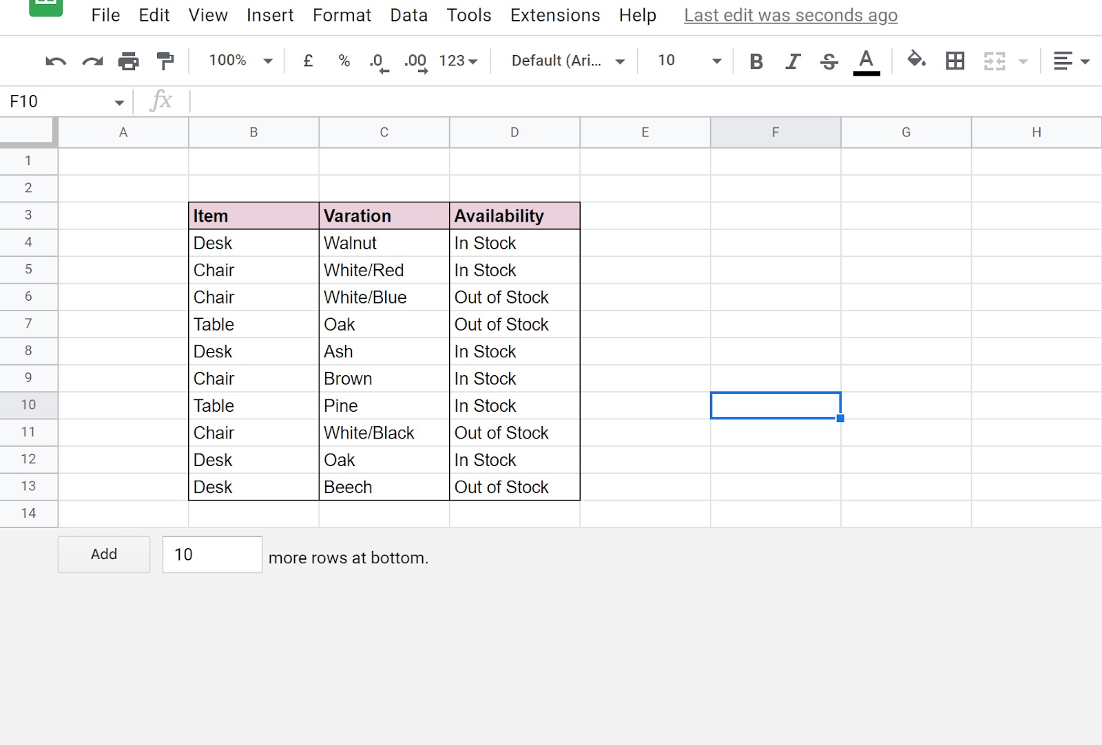 How To Delete A Row In Google Sheets